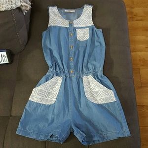 Red Camel girls denim short romper